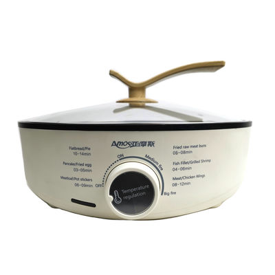 1300W 12 Inch Round Home Electric Skillet Pizza Maker Đa chức năng