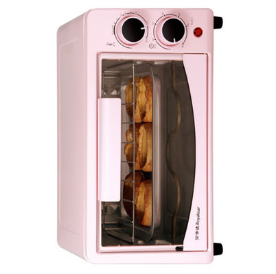 Lò nướng bánh mì 10L tại nhà Lò nướng điện đối lưu Máy nướng bánh mì hồng Lò nướng có vỉ nướng